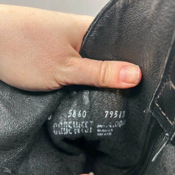 Code West women’s black Leather Cowgirl boots Toe Guard 9.5 D USA Vintage - Picture 16 of 16